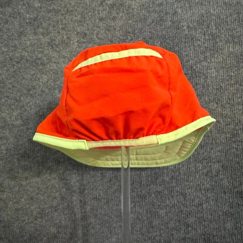Brooks Running Hat Neon Pink Orange Lime Green Colorblock Performance Cap